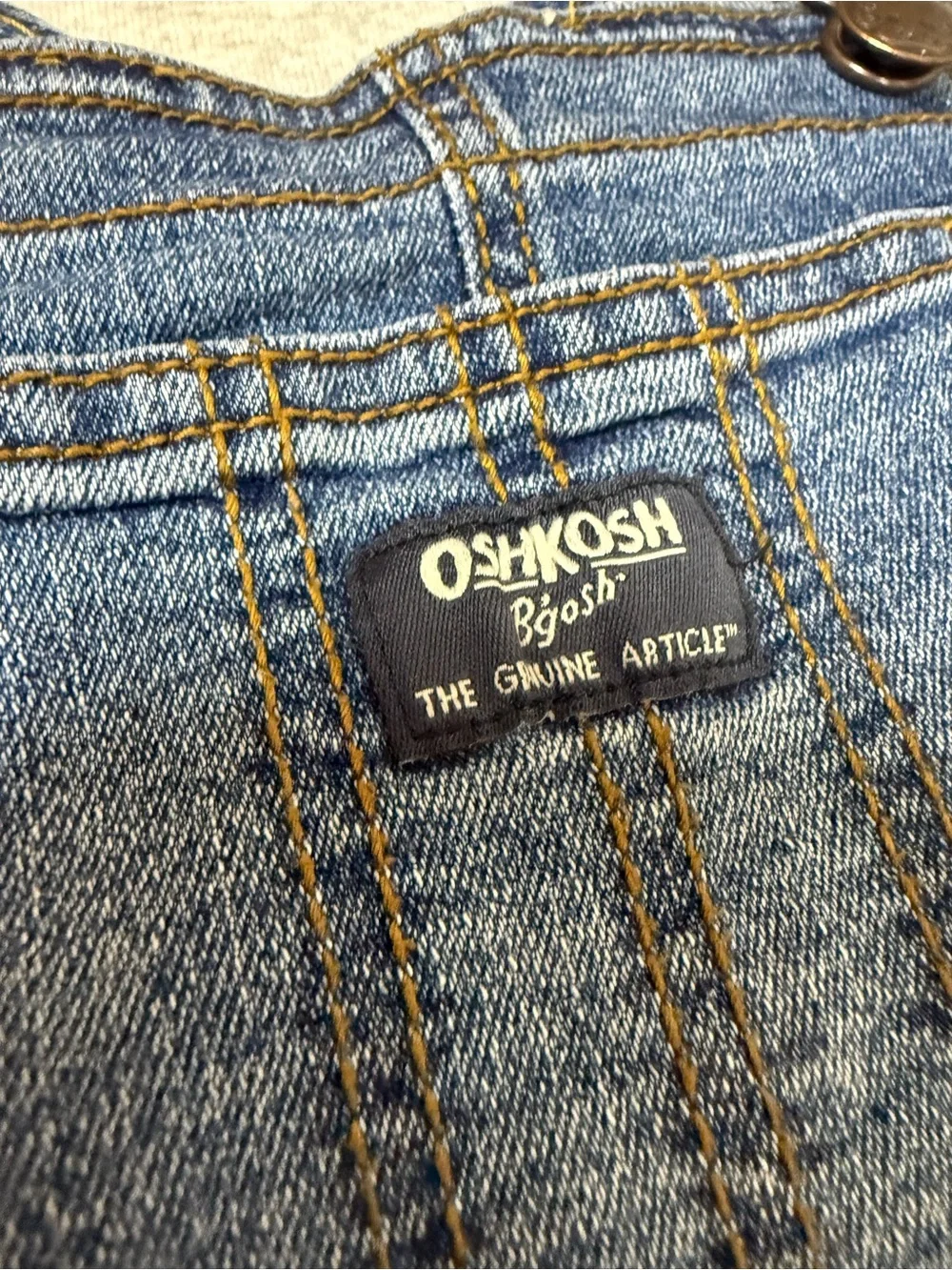 OshKosh B’gosh Denim Overalls Boys Blue Classic 5T